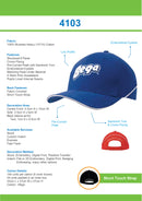 Headwear-Brushed Heavy Cotton with Crown Piping and Sandwich-4103