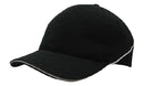 Headwear-Brushed Heavy Cotton with Crown Piping and Sandwich-4103