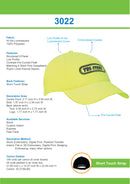 Headwear-Luminescent Safety Cap-3022