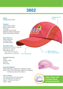 Headwear Spring Woven Fabric with Mesh to Side Panels and Peak - 3802