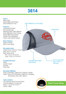 Headwear Micro Fibre & Mesh Sports Cap with Reflective Trim Cap - 3814