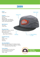 Headwear -  Cotton Twill Square Front -3899