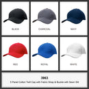 Headwear - Cotton Twill Cap with Buckle - 3963