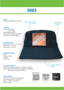 Headwear - Recycled Breathable Poly twill Bucket Hat - 3983