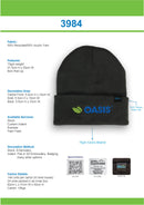 Headwear - Recycled Roll Up Beanie - 3984