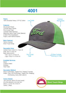 Headwear-Brushed Heavy Cotton Contrast Cap-4001