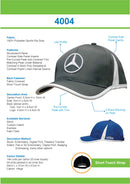 Headwear Sports Ripstop with Inserts and Trim - 4004