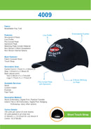 Headwear Breathable Poly Twill with Sandwich Trim Cap - 4009