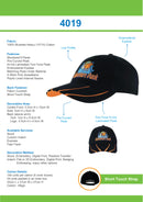 Headwear-Brushed Heavy Cotton with Hi-Vis Laminated Two-Tone Peak-4019