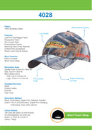 Headwear-Leaf Print Camouflage Cotton Twill-4028