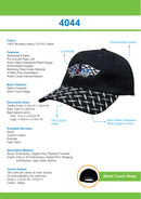 Headwear-Brushed Heavy Cotton with Checker Plate on Peak-4044
