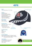 Headwear-Brushed Heavy Cotton with Swirling Checks & Sandwich Cap-4076