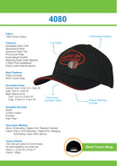 Headwear - Chino Twill with Sandwich Trim - 4080