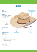 Headwear Cowboy Straw - 4089