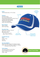 Headwear-Brushed Heavy Cotton with Waving Stripes on Crown & Peak Cap -4099