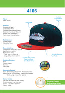 Headwear Premium American Twill with Snap 59 Styling - Two Tone Cap - 4106