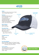 Headwear Chino Twill with Hi Tech Mesh Back-4123