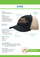 Headwear- Chino Twill With Soft Mesh - 4145