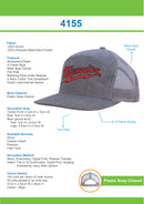 Headwear Premium American Twill A Frame Cap with Mesh Back - 4155