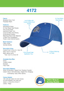 Headwear Brushed Chino Twill with High Tech Mesh Cap - 4172