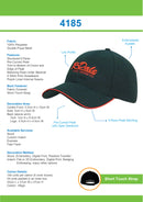 Headwear Double Pique Mesh with Open Sandwich Cap - 4185