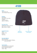Headwear-Cable Knit Beanie - Toque Cap -4189