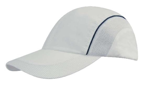 Headwear Spring Woven Fabric with Mesh to Side Panels and Peak - 3802