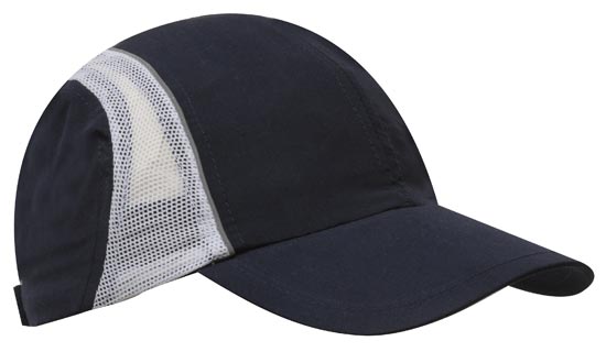 Headwear Micro Fibre & Mesh Sports Cap with Reflective Trim Cap - 3814