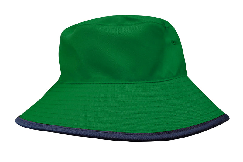 Headwear - Reversible Breathable Poly Twill Bucket Hat - 3935