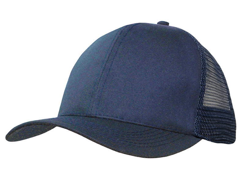 Headwear - Recycled Breathable Poly Twill with Mesh Back Cap - 3982