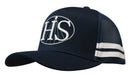 Headwear - American Premium Twill/Mesh Deep Fit Trucker with Stripes - 3995