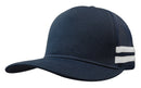 Headwear - American Premium Twill/Mesh Deep Fit Trucker with Stripes - 3995