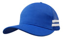 Headwear - American Premium Twill/Mesh Deep Fit Trucker with Stripes - 3995