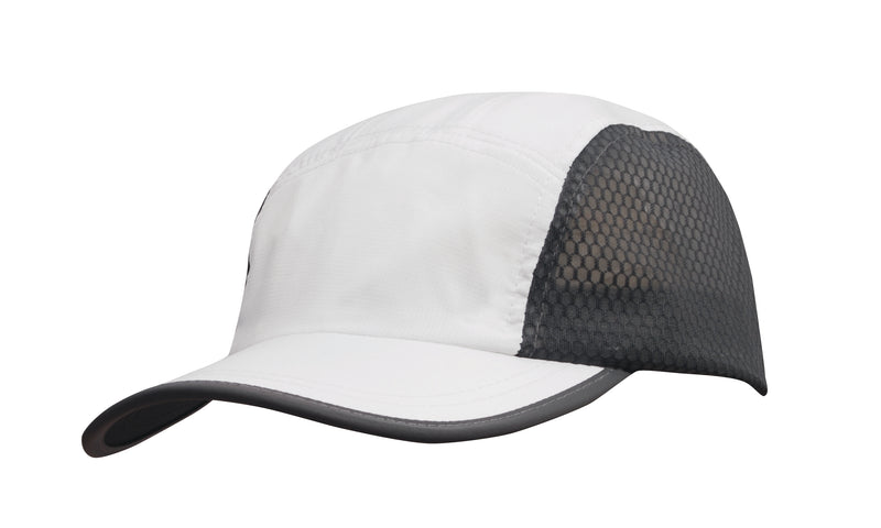 Headwear Sports Ripstop with Bee Hive Mesh and Towelling Sweatband - 4003