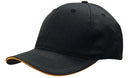 Headwear Breathable Poly Twill with Sandwich Trim Cap - 4009