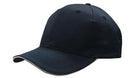 Headwear Breathable Poly Twill with Sandwich Trim Cap - 4009