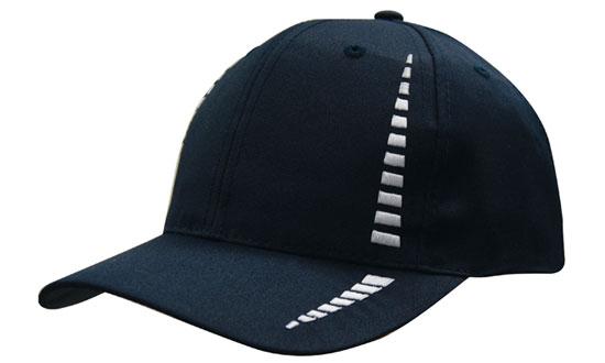 Headwear Breathable Poly Twill with Small Check Patterning Cap - 4010