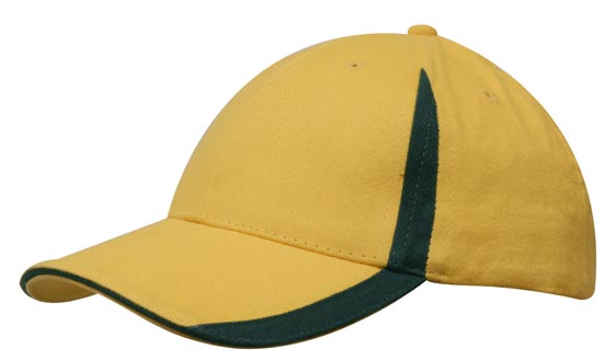 Headwear-Brushed Heavy Cotton with Inserts on the Peak & Crown-4014