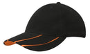 Headwear-Brushed Heavy Cotton with Hi-Vis Laminated Two-Tone Peak-4019