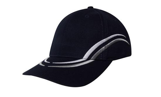 Headwear-Brushed Heavy Cotton with Curved Embroidery on Crown and Peak-4075