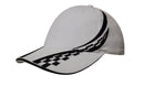 Headwear-Brushed Heavy Cotton with Swirling Checks & Sandwich Cap-4076