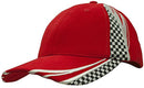 Headwear-Brushed Heavy Cotton with Embroidery & Printed Checks-4083