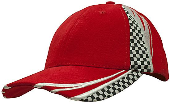 Headwear-Brushed Heavy Cotton with Embroidery & Printed Checks-4083
