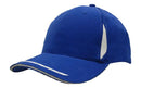 Headwear-Brushed Heavy Cotton with Crown Inserts, Peak Trim & Sandwich Cap-4098