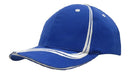 Headwear-Brushed Heavy Cotton with Waving Stripes on Crown & Peak Cap -4099