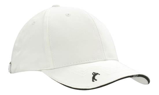 Headwear- Chino Twill with Peak Embroidery - 4118
