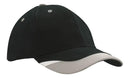Headwear-Brushed Heavy Cotton with Peak Inserts & Printed Trim -4125