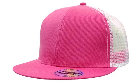Headwear Premium American Twill with Mesh Back & Snap Back Pro Styling Cap - 4138