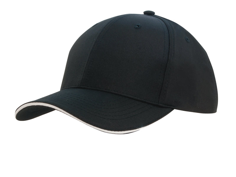 Headwear Sports Ripstop Cap with Sandwich Trim - 4149