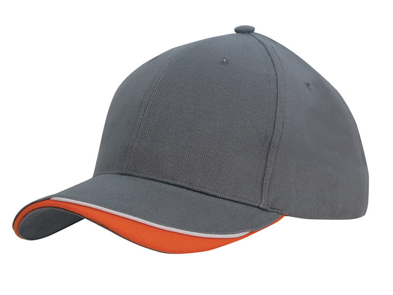 Headwear-Brushed Heavy Cotton with Indented Peak-4167